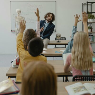 Children Inside A Room Participating In Class 